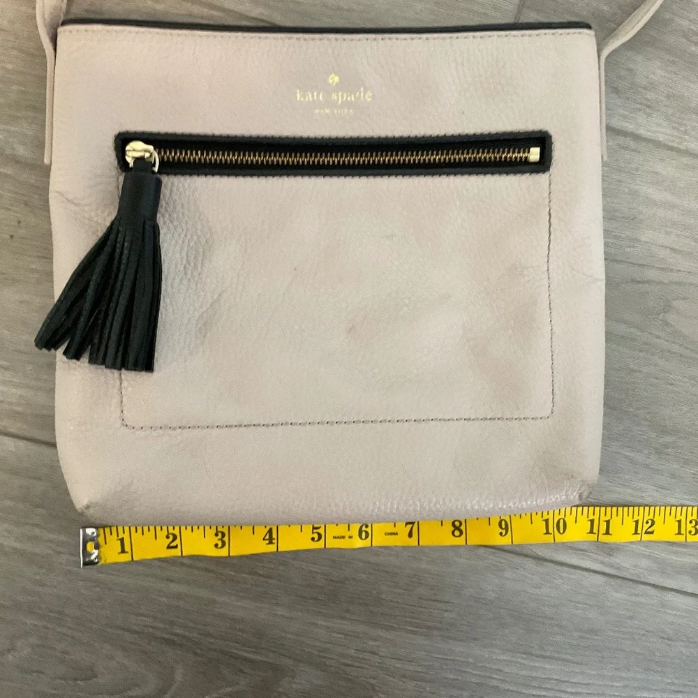 Kate Spade Crossbody Bag Tan with Black Tassel